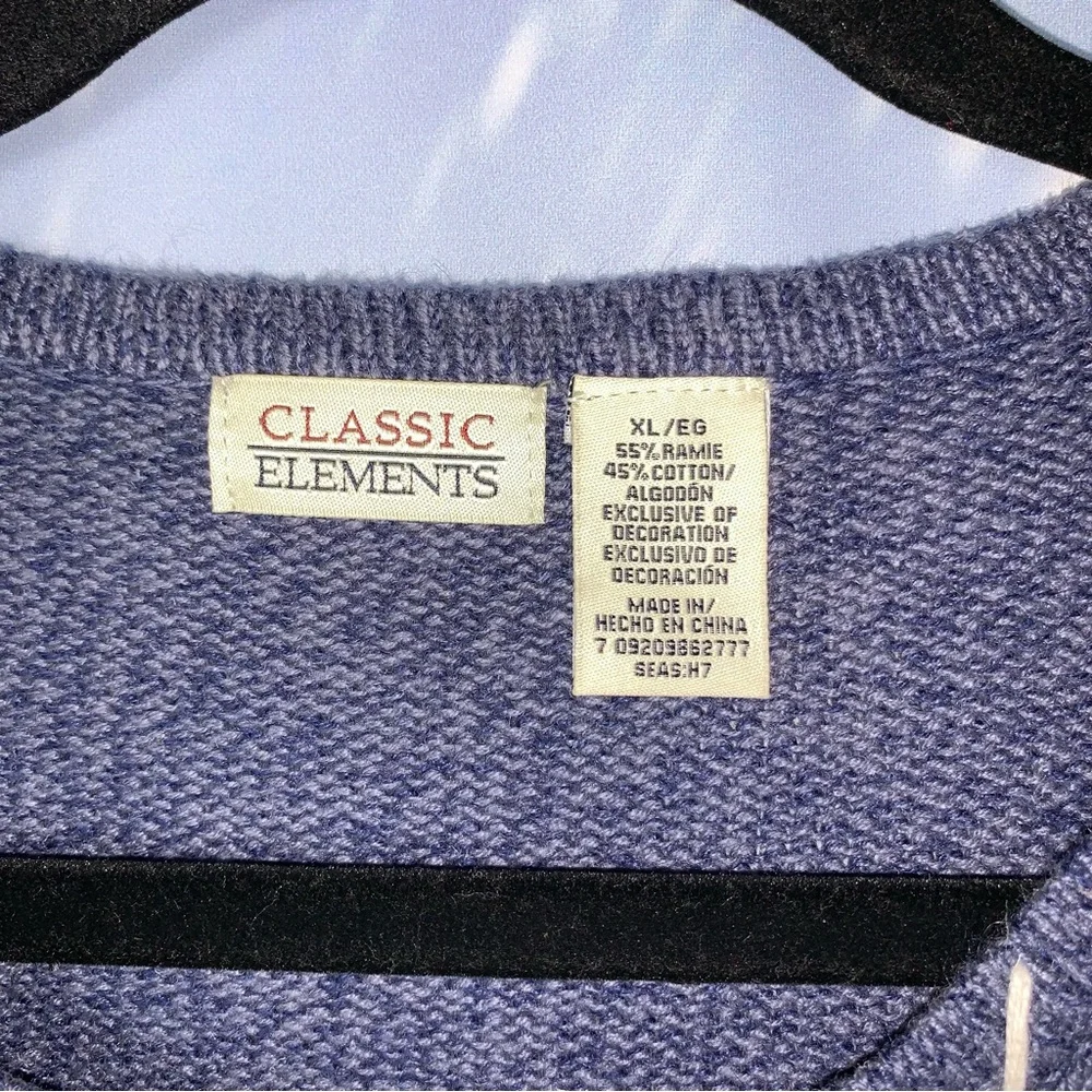 Vintage Ugly Christmas Sweater Mittens Cardigan - Picture 3 of 13